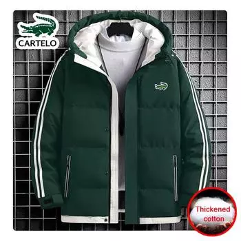 CARTELO Мужская и женская куртка-пуховик с вышивкой, водонепроницаемая зимняя куртка-парка, теплое утепленное лыжное пальто M