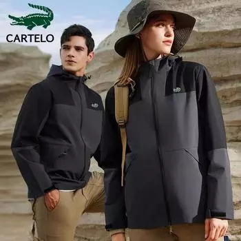 CARTELO Мужская и женская осенне-зимняя куртка с вышивкой, новая ветрозащитная и непромокаемая куртка, морозостойкая и теплая куртка M