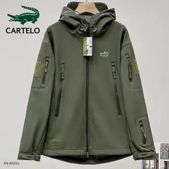 CARTELO Мужская и женская осенне-зимняя утолщенная плюшевая куртка с вышивкой, морозостойкая и теплая куртка S