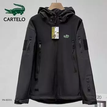 CARTELO Мужская и женская осенне-зимняя утолщенная плюшевая куртка с вышивкой, морозостойкая и теплая куртка S