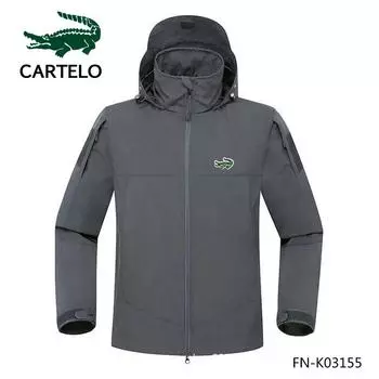CARTELO Мужские и женские весенне-осенние ветрозащитные и непромокаемые куртки с вышивкой, морозостойкие и теплые куртки S