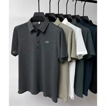 CARTELO новая летняя брендовая рубашка-поло высокого качества, мужская дышащая рубашка с короткими рукавами, деловая повседневная впитывающая пот рубашка-поло для мужчин M