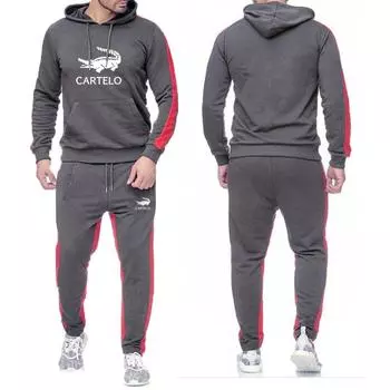 CARTELO новые осенние мужские комплекты из 2 предметов: толстовки + брюки Harajuku, спортивные костюмы, повседневные мужские/женские толстовки, спортивный костюм, брендовая спортивная одежда S белый