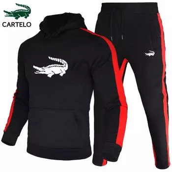 CARTELO новые осенние мужские комплекты из 2 предметов: толстовки + брюки Harajuku, спортивные костюмы, повседневные мужские/женские толстовки, спортивный костюм, брендовая спортивная одежда