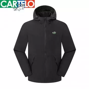 CARTELO Высококачественная повседневная мужская куртка с вышивкой, весна, зима и осень, спортивная, однотонная, мужская куртка, уличная куртка M