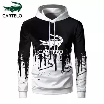 CARTELO весенне-осенняя толстовка с 3D красочным узором молний, мужская и женская толстовка с чернилами, персонализированная толстовка S