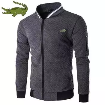 CARTELO весенняя мужская повседневная куртка, новая качественная куртка на молнии, мужские модные деловые куртки с вышитым логотипом, одежда, мужской топ S серый
