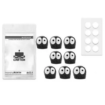 Cartem Car Mini Me Figure Dust 8p + Double-Sided Tape Set CT457,Korean car acc