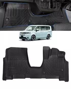 Cartist Honda New Stepwagon RP6 RP7 RP8 Коврики для пола Гибридный автомобиль Эксклюзивные 3D Коврики для пола 3D Коврики для автомобиля 1-го ряда 3D Структура STEPWGN AIR SPADA RP Серия чёрный