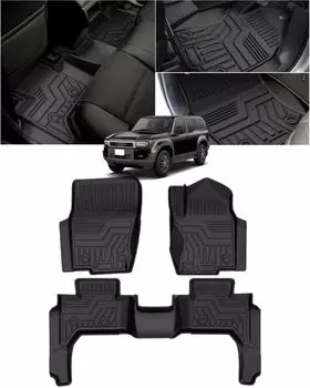 Cartist применимо к Land Cruiser Prado 250 напольный коврик 3D автомобильный коврик 3D напольный коврик PRADO 250 3D структура для автомобилей водонепроницаемый устойчивый к пятнам материал TPE чёрный