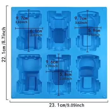 Carton Car Silicone Baking Tray Cake Mold Candy Moulds Chocolate Molds Pickup Truck Cheesecake Pans