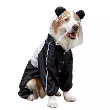 Cartoon 3D Frog Pet Poncho Funny Shape Waterproof Rain Jacket Four Legs Dog Costume Rain XL