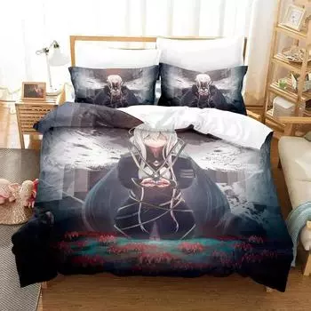 Cartoon 86-Eighty Six Bedding Set,Duvet Cover Comforter Bed Set Quilt Cover Pillowcase,King Queen Twin Size Boys Girls Adultse 135X200cm-2pcs