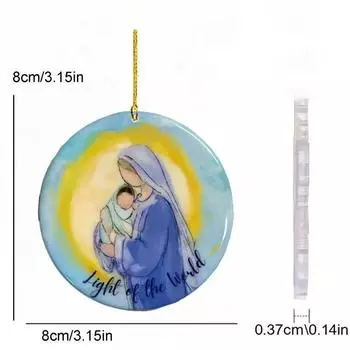 Cartoon Acrylic Style Christmas Tree Ornaments Adorable Car Interior Decor Pendant Hanging