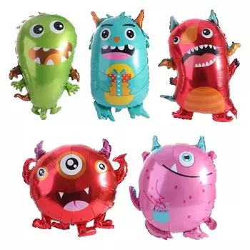 Cartoon Alien Foil Balloon Aluminum Foil Space Party Decorations Birthday Party Decoration Style 1