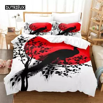 Cartoon Animal Bedding Set Duvet Cover Set 3d Bedding Digital Printing Bed Linen Queen Size Bedding Set Fashion Design EU single(135x200cm)