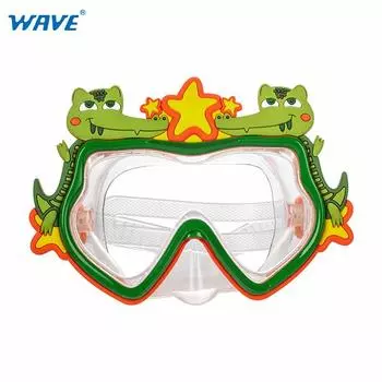 Cartoon Animal Boys and Girls Swimming Goggles Boys Silicone Waterproof Anti-Fog HD Large Frame Diving Mask Children s Swimming Goggles