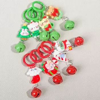 Cartoon Animal Christmas Pendant Keychain Backapck Hangings Ornament Accessries Gifts