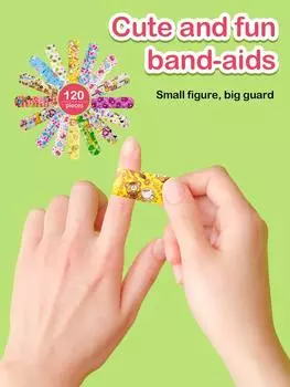 Cartoon Animal Pattern Waterproof Hemostasis Kids Band Aid Stickers Adhesive Bandage Wound Strips Plasters for Children