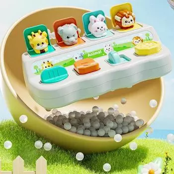 Cartoon Animals Interactive Animal Toy Box Button Toy Pop-up Animals Toy Kids Gifts Animals