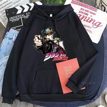 Cartoon Anime Adventure Anime Fleece Hooded Loose Sweater XS красный