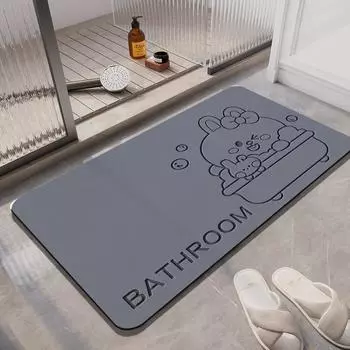 Коврики для ванной с рисунком аниме, суперабсорбирующий противоскользящий коврик для ног, быстросохнущий коврик для ванной и туалета, моющийся 40cmx60cm