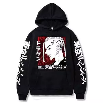 Cartoon Anime Hooded Sweater Loose Hoodie XS розовый