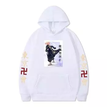 Мультфильм Аниме свитер с капюшоном XS красный