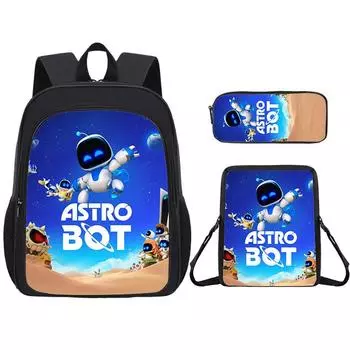 Cartoon Backpack Student Pack With Astro Bot Graphic Printing Design Daily For 02