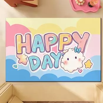 Cartoon Can Love Bathroom Mat Household Toilet Absorbent Non-slip Quick Drying Mat Bathroom Door Mat Carpet 40 * 60CM diatom mud