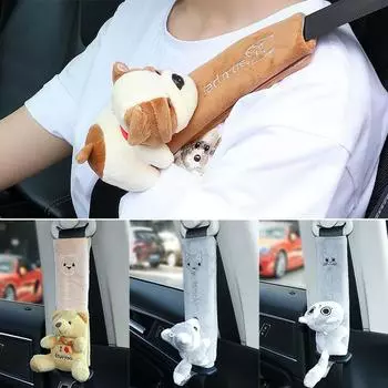 Cartoon Car Safety Belt Cover Pads Universal Auto Shoulder Cushion Protector Vehicle Seat Strap For Car interior accessories