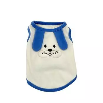 Cartoon Cat Dog Coat Cute Pet Clothes Chihuahua Spring Dog Vest Cat L белый
