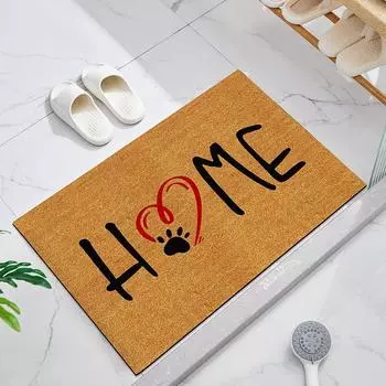 Cartoon Cat приветствует дверные коврики, нескользящие коврики с рисунком «кошачьи когти», стираемые вручную, не мнется, легко чистящиеся нетканые входные коврики 45x75cm