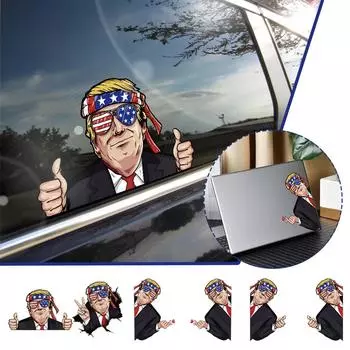 Cartoon Character 2024 Car Stickers Waterproof Auto Vinyl Body Car Window Styling Rear Decals Funny Decoration W5S8