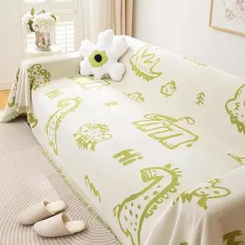 Cartoon Chenille Sofa Cover Towel High-Grade Four Seasons Universal Sofa Cushion Cover All-Inclusive Universal Blanket Full Covered 180*130cm