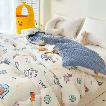 Cartoon Children s Summer Ice Cooling Blankets Breathable Smooth Air Condition Comforter Lightweight Summer Thin Quilt Bedspread 150x200cm-1pc