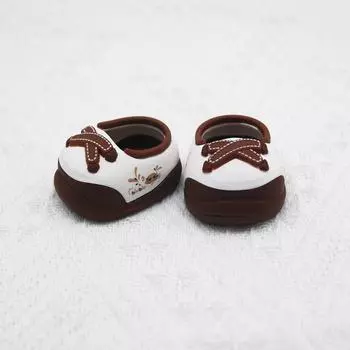 Cartoon Cotton Doll Shoes Round Toe Doll Shoes Decoration Doll Walking Shoes For 20cm EXO Doll коричневый