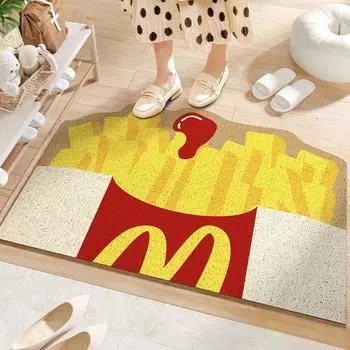 Cartoon Creative Shape Scraping Dust Dust Entry Door Floor Mat Wire Ring Household Wear-resistant Entrance Anti-slip Mat 60*90cm
