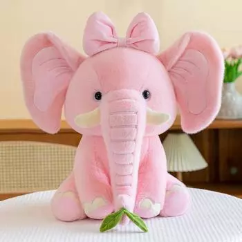 Cartoon Crown Elephant Plush Doll Cute Animal Stuffed Toys Cartoon Elephant Plushie Boys and Girls