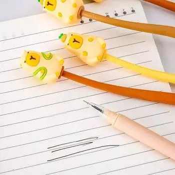 Cartoon Cute Capybara Ballpoint Pen Neutral Pen Creative Kawaii Writing Pens Office Supplies Student Stationery Gifts