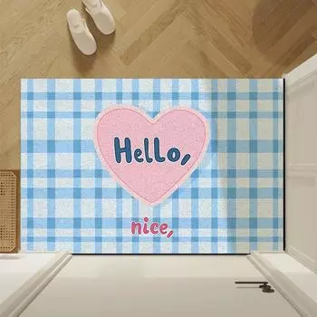 Cartoon Cute Entry Mat Entry Carpet Home Entryway Durable Floor Mat Dirt Dirt Mat Silk Ring Mat 40 * 60CM silk ring
