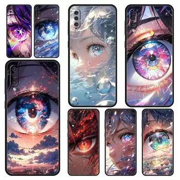 Cartoon Cute eyes art Phone Case For Samsung A24 A12 A14 A32 A50 A70 A20E A20S A10S A22 A30 A40 A34 A54 A42 A52 A02S A04s Cover Samsung A32 5G