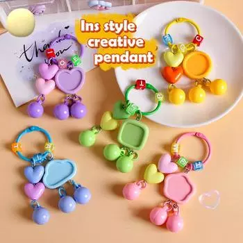 Cartoon Cute Love Cloud Keychain Creative Pendant For Women Men Couple Key Ring Bag Decorations Accessories Gifts