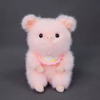 Cartoon Cute Scarf Pig Rabbit Hippopotamus Plush Toy Pendant Fragrance With Pink Pig