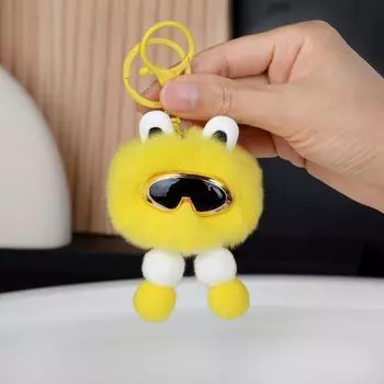 Мультяшный милый маленький угольный шарик брелок милый универсальный брелок для женщин девочек рюкзак украшения аксессуары подарки as the picture