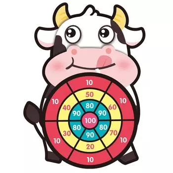 Cartoon Dart Board Games Sticky Ball Flying Ball Target Wall-Mounted Kids Toys