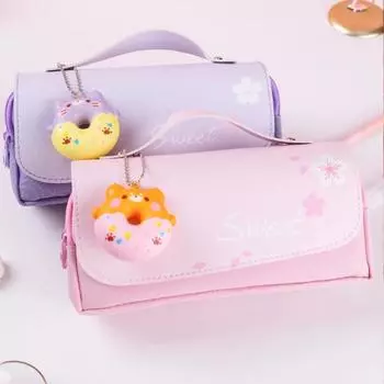 Cartoon Decompression Portable Student Stationery Bag Large Capacity Multi-functional Pencil Case with High Value Value