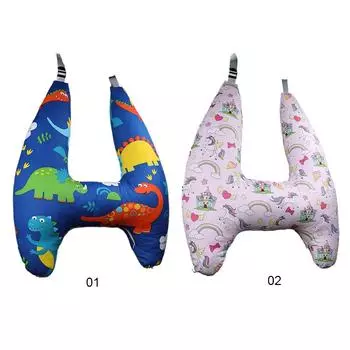 Cartoon Dinosaur Children Car Sleep Headrest Shoulder Belt Cushion Kids Car Seat Head Support Travel Pillow