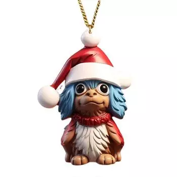 Cartoon Dog Cute Car Charm Acrylic Holiday Ornament For Festive Home Decoration 1