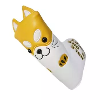 Cartoon Dog PU Golfs Head Cover Rod Head Protective Cases Waterproofs Headcover Golfs Iron Club Head Cover Enduring жёлтый